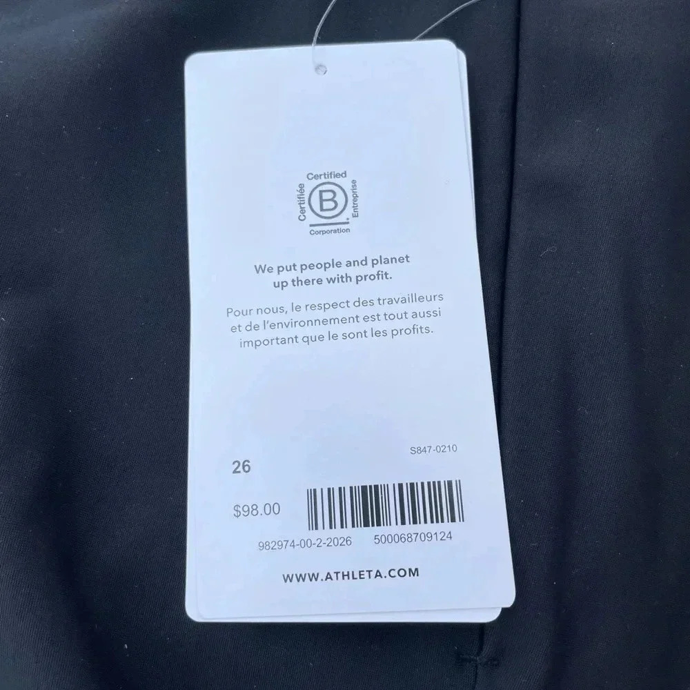 Athleta Stellar Tights size 26 Black Womens Plus NEW Pull on Travel Work Comfy - Picture 4 of 8